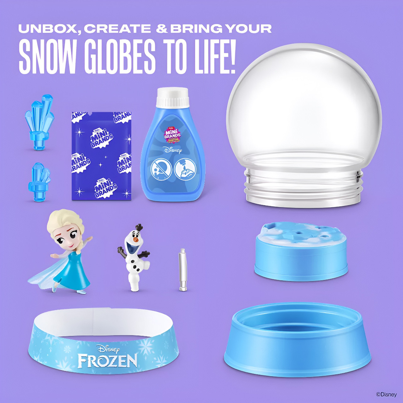 ZURU Mini Brands Create - Disney Snow Globes Series 1