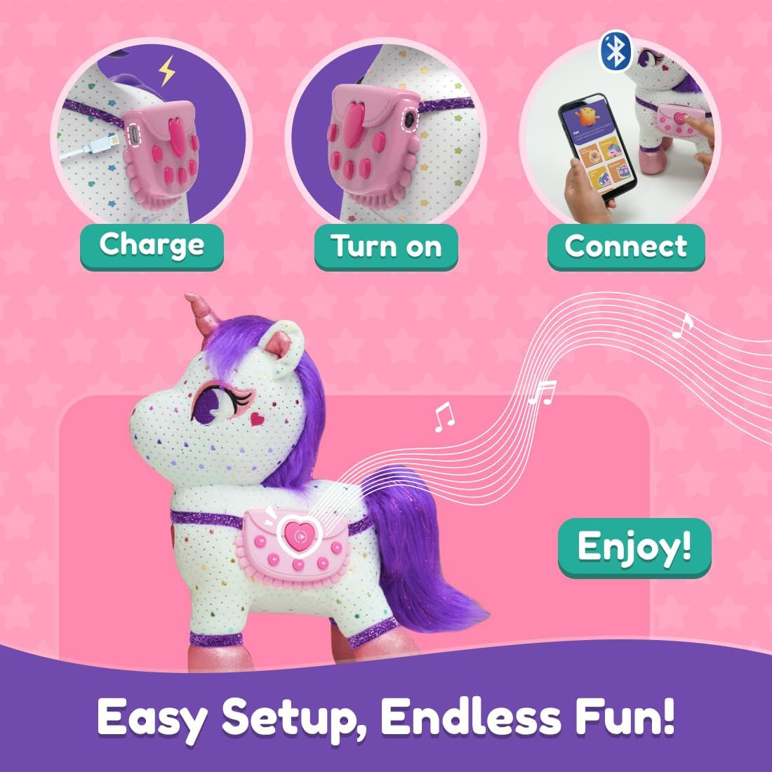 PlayShifu Smart Talking Plush - ZeeZee Unicorn Doll