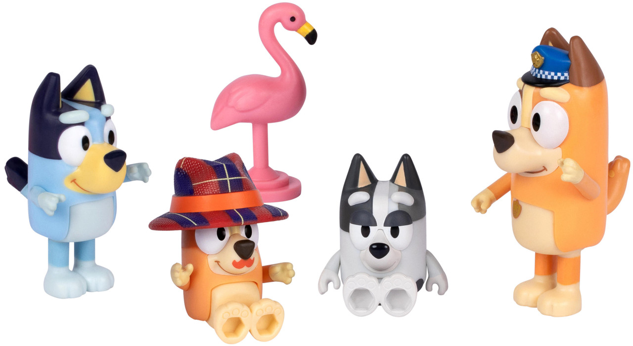 Bluey The Sleepover Figure 4-Pack 
