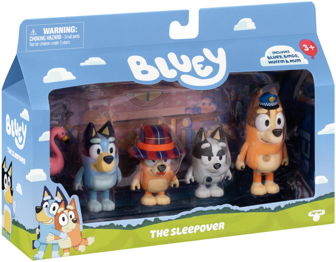 Bluey The Sleepover Figure 4-Pack 