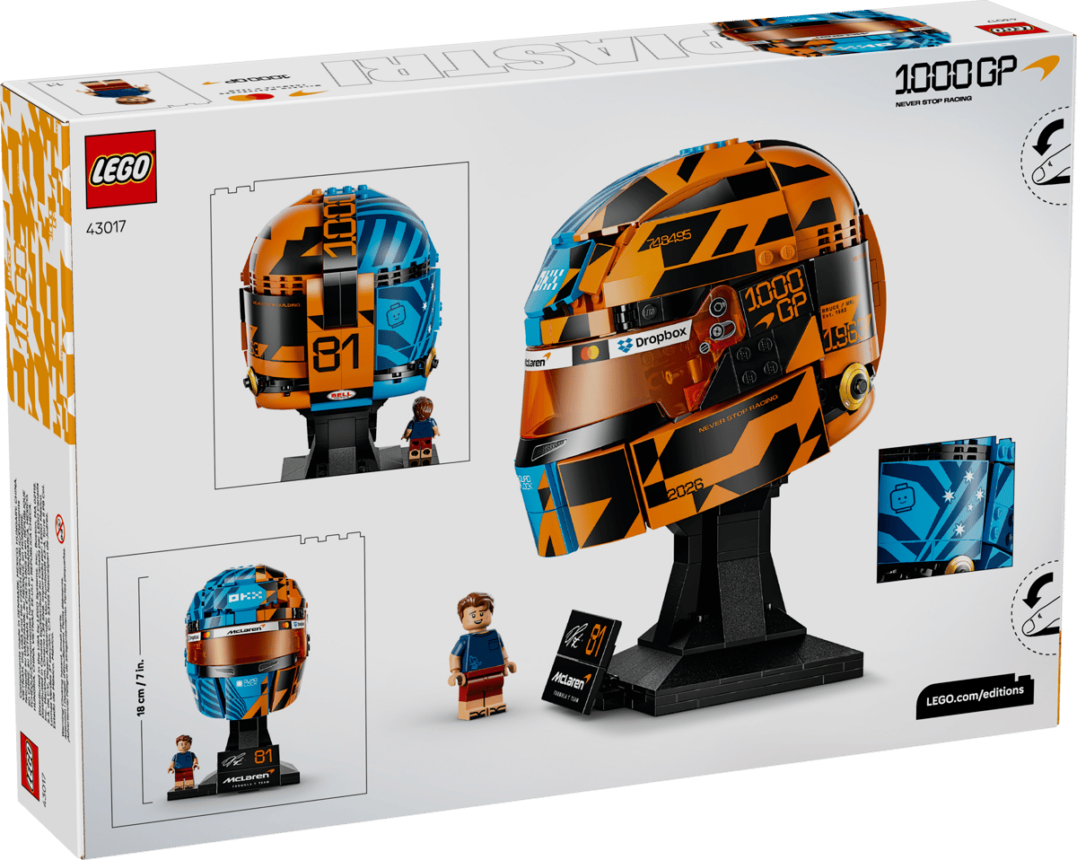 LEGO Editions McLaren Mastercard F1 Team Oscar Piastri Helmet 43017