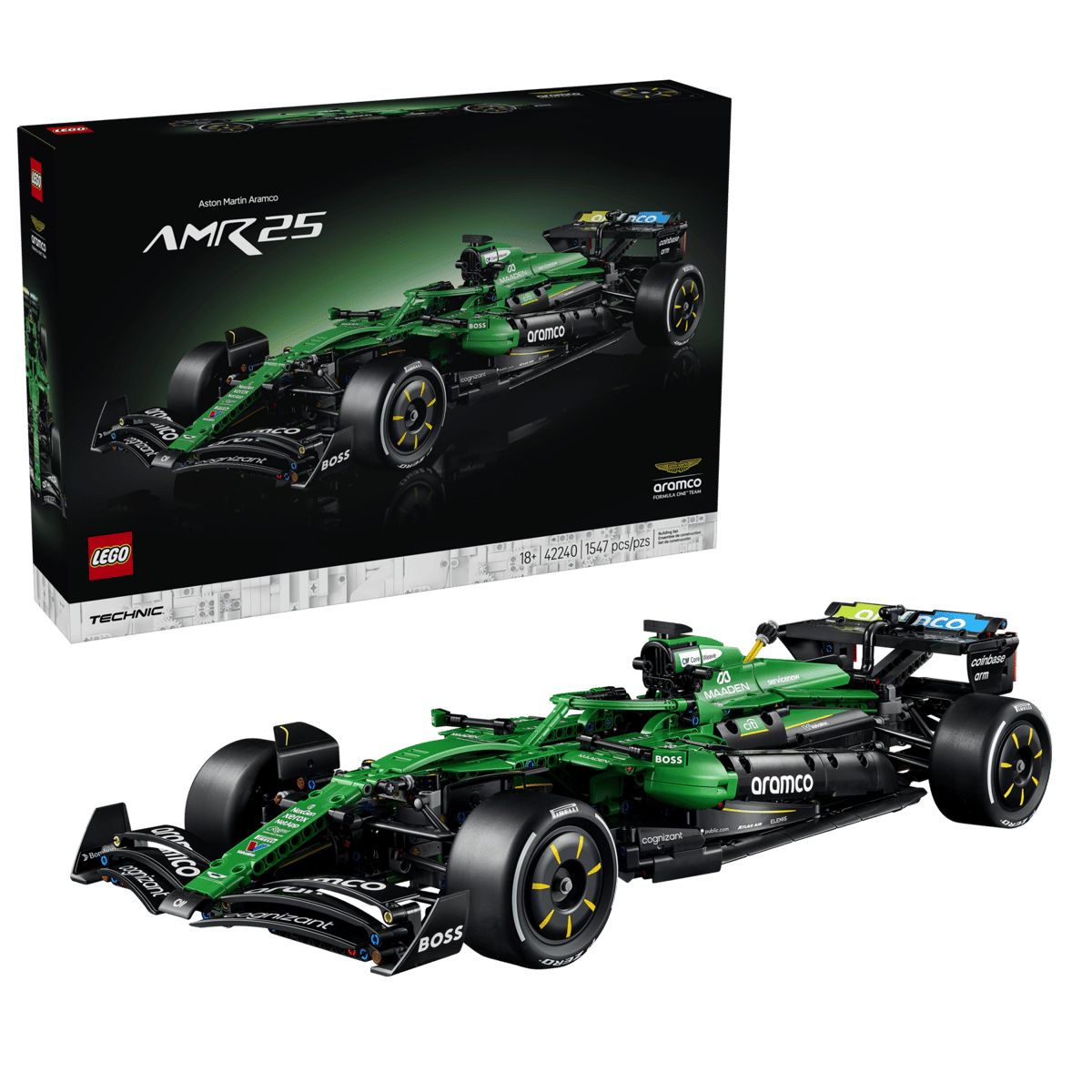 LEGO Technic Aston Martin Aramco AMR25 F1 Car 42240