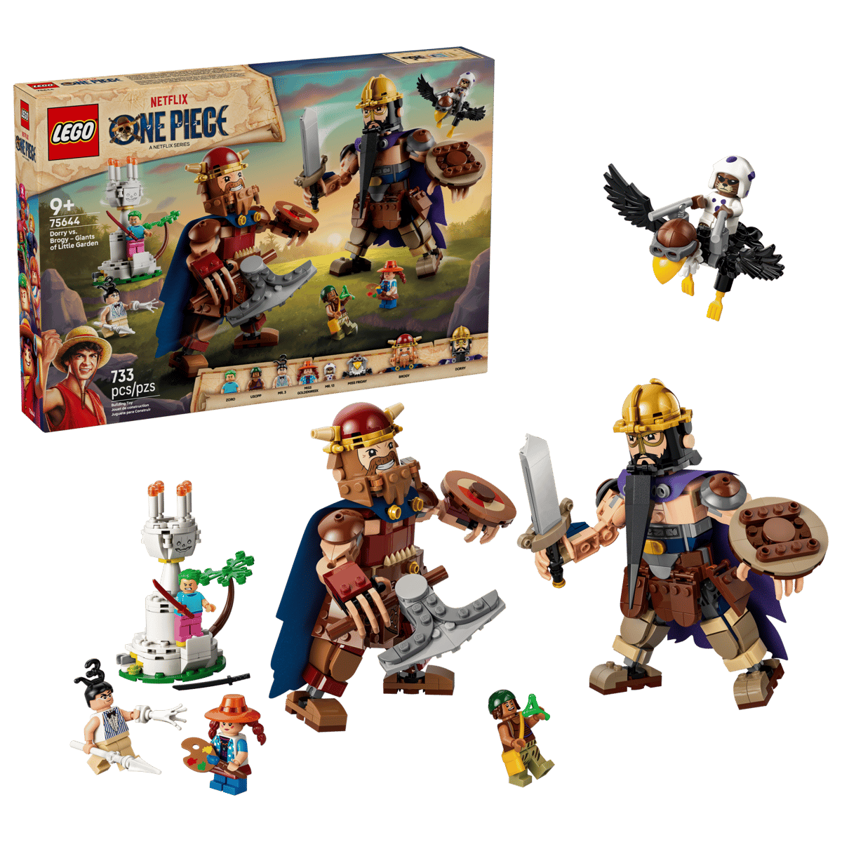 LEGO One Piece Dorry vs. Brogy – Giants of Little Garden 75644
