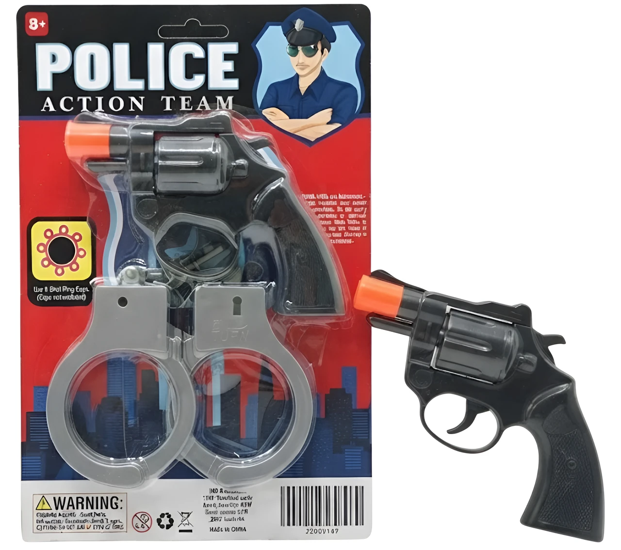 Tactical Hero - Mini Revolver and Handcuffs Playset