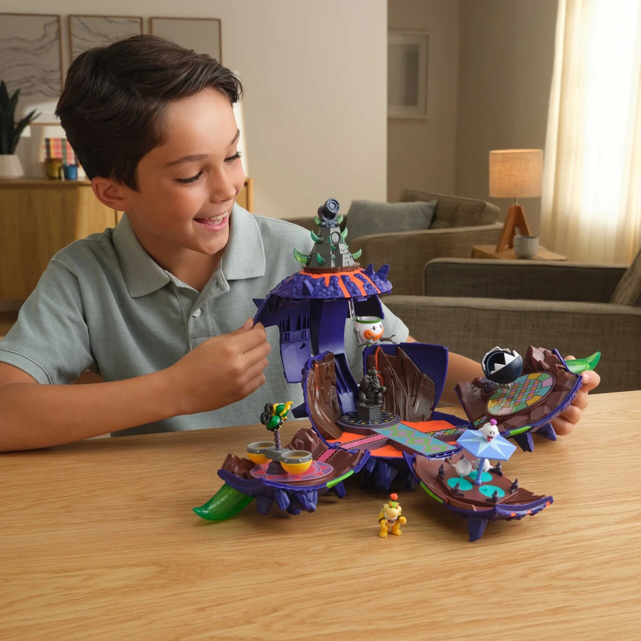 Super Mario Galaxy Movie - Web Bowser Jr Planet Playset
