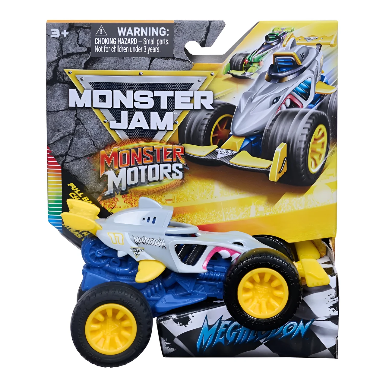 Monster Jam Vehicle 1:64 Monster Motors Pull Back