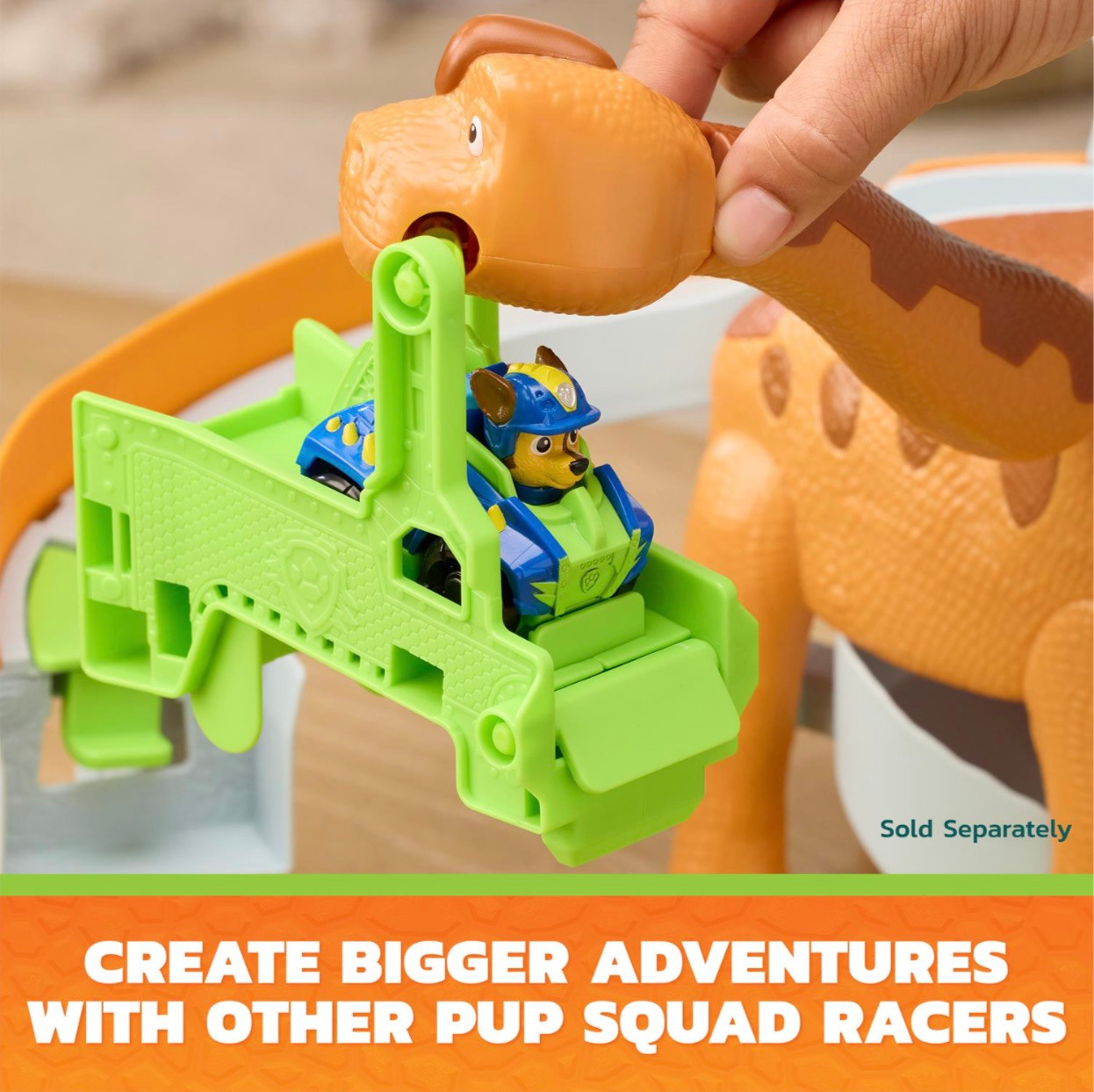 Paw Patrol The Dino Movie - Lift & Race Dino Playset