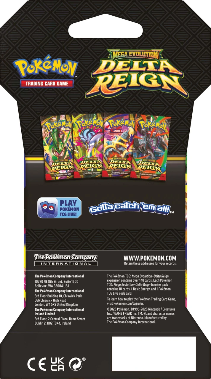 Pokemon TCG Mega Evolutions 6 Delta Reign Blister