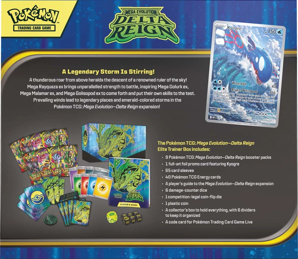 Pokemon TCG Mega Evolutions 6 Delta Reign Elite Trainer Box