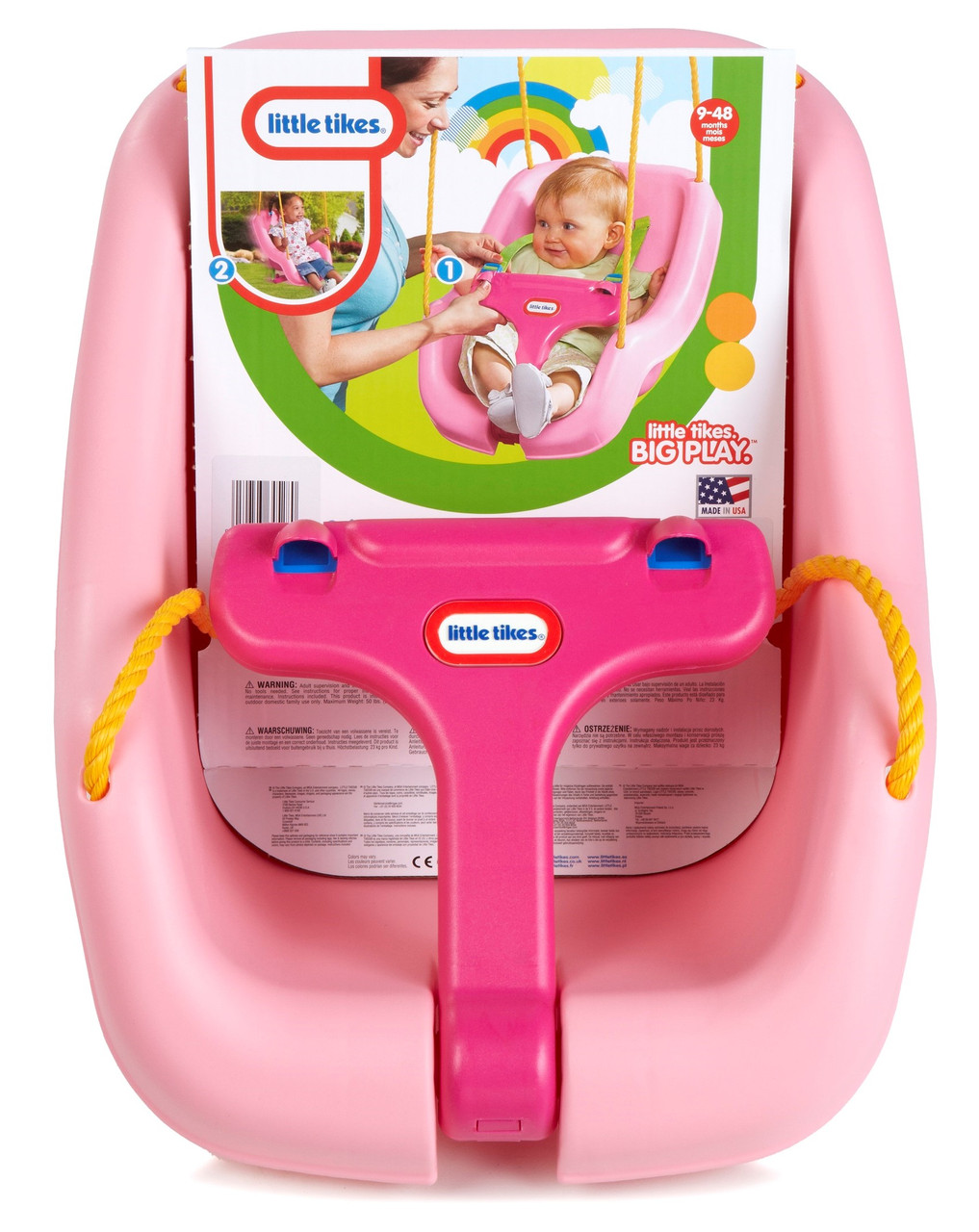Little Tikes 2-in-1 Snug 'n Secure Swing - Pink Little Tikes 2-in-1 Snug 'n Secure Swing - Pink