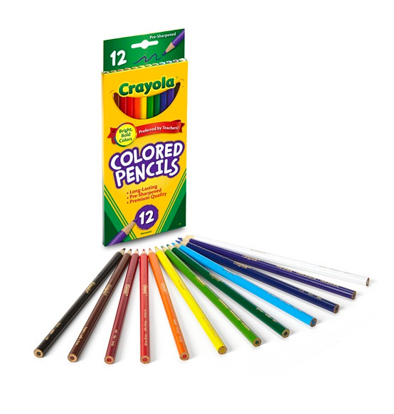 Crayola 12 Full Size Colored Pencils