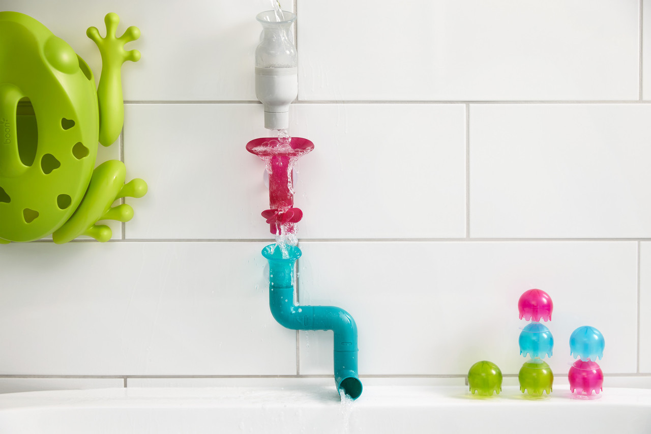 boon building bath pipes toy set