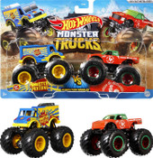 Hot Wheels Monster Trucks 1:64 Demo Doubles 2-Pk Collection Vehicles Hot Wheels Monster Trucks 1:64 Demo Doubles 2-Pk Collection Vehicles