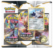 Pokemon TCG Sword And Shield- Rebel Clash Three Booster Blister Pokemon TCG Sword And Shield- Rebel Clash Three Booster Blister