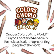 Crayola Colors of the World Skin Tone Crayons, 24 Count Crayola Colors of the World Skin Tone Crayons, 24 Count