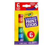 Crayola 6 Colours Washable Paint Sticks