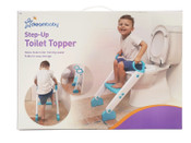 Dreambaby Step-Up Toilet Topper Aqua & White