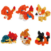 Pokemon Nanoblock Mininano Series Fire Type Set 1 Box of 6 Characters Pokemon Nanoblock Mininano Series Fire Type Set 1 Box of 6 Characters