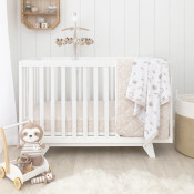 Cot Waffle Blanket - Happy Sloth