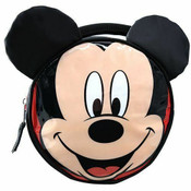 Mickey Mouse - Lunch Bags - Shiny PVC Round Lunch Bag with Ears & Bow Mickey Mouse - Lunch Bags - Shiny PVC Round Lunch Bag with Ears & Bow