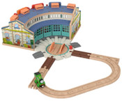 Fisher-Price Thomas & Friends Wooden Railway Tidmouth Sheds Starter Train Set