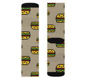 Hamburger Design Sublimation Socks