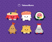 BumBumz TakeOut Bumz Plush 7.5-inch