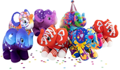Art-Pop Mighty Elepants Colourful Plush