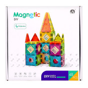Magnetic DIY: Magnetic Tiles Castle 48pcs