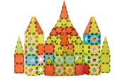 Magnetic DIY Magnetic Tiles Castle 102pcs Magnetic DIY Magnetic Tiles Castle 102pcs