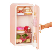 Our Generation Mini Fridge & Play Food Set - 46cm