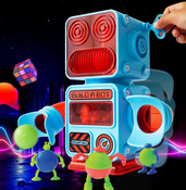 Discovery #Mindblown DIY Prize-Pod Robot 52-Piece Retro Vending Machine Build Kit