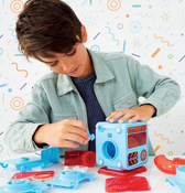 Discovery #Mindblown DIY Prize-Pod Robot 52-Piece Retro Vending Machine Build Kit