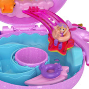Polly Pocket Sparkle Cove Adventure Unicorn Floatie Compact Playset