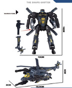 Helicopter-Transformable Robot (Black/Grey)