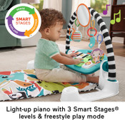 Fisher-Price Deluxe Kick Play Piano Gym Blue Fisher-Price Deluxe Kick Play Piano Gym Blue