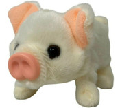Walking & Tail Wagging Plush Pig 14cm