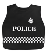 Black Special Police Vest With Handcuffs