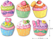 Mould & Paint Magnets - Cupcakes