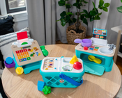 Baby Einstein + Hape Shopping Basket Pretend to Shop Toy