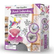 Make Your Own: Punch Embroidery-Unicorn Doll Kit Make Your Own: Punch Embroidery-Unicorn Doll Kit