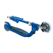 Globber FLOW FOLDABLE JUNIOR with lights - Navy Blue/ Sky Blue