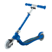 Globber FLOW FOLDABLE JUNIOR with lights - Navy Blue/ Sky Blue
