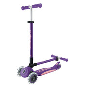 Globber PRIMO FOLD PLUS LIGHTS Scooter V2 - Dark Purple / Pastel Pink