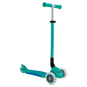 Globber PRIMO FOLD PLUS LIGHTS Scooter V2 - Emerald Green/ Navy Blue