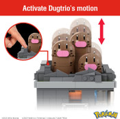 Mega Pokemon Action Figure Building Set, Mini Motion Dugtrio