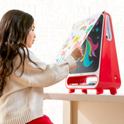 F.A.O. Schwarz Sketch & Glow Easel 3-In-1 Art Studio 15pcs