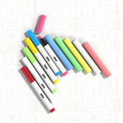 F.A.O. Schwarz Sketch & Glow Easel 3-In-1 Art Studio 15pcs