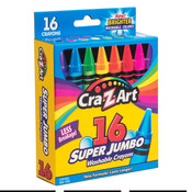 Cra-Z-Art Stationery 16 pcs Super Jumbo Washable Crayon