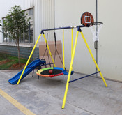 Swing with Slide and Hoop Set